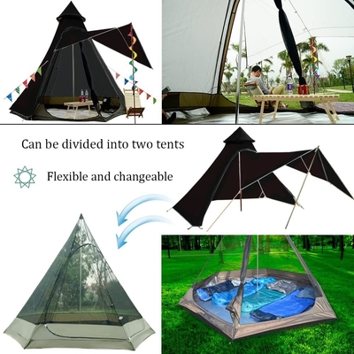 12'x10'x8'Dome Camping Tent 5-6 người 4 mùa hai lớp chống nước chống tia cực tím chống gió