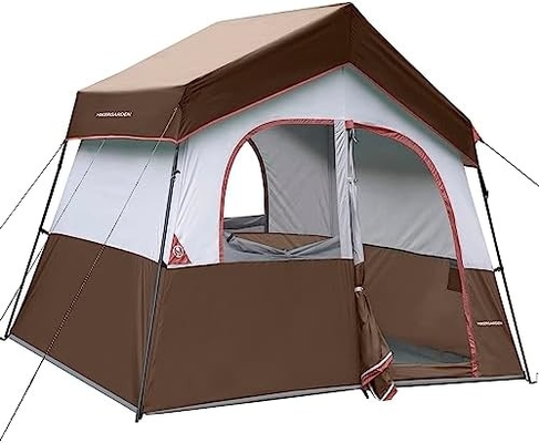 HIKERGARDEN 6 người Trại Trại - Dải dễ dàng thiết lập Trại gia đình cho Trại, Trại cabin vải chống gió ngoài trời
