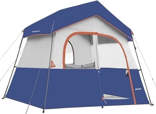 HIKERGARDEN 6 người Trại Trại - Dải dễ dàng thiết lập Trại gia đình cho Trại, Trại cabin vải chống gió ngoài trời