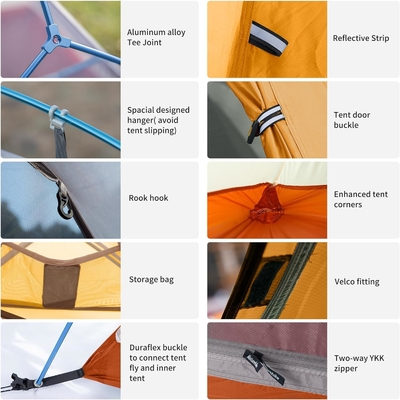 Lều dành cho 1 người Naturehike Cloud-Up Lều đeo ba lô nhẹ dành cho một người, Lều dành cho một người siêu nhẹ chống thấm nước, Do