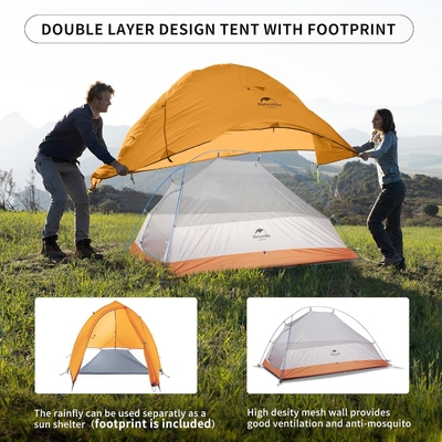 Lều dành cho 1 người Naturehike Cloud-Up Lều đeo ba lô nhẹ dành cho một người, Lều dành cho một người siêu nhẹ chống thấm nước, Do