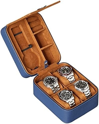 ROTHWELL 5 Watch Travel Case Storage Organizer cho 5 đồng hồ.