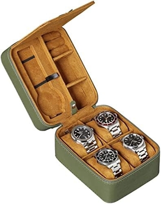 ROTHWELL 5 Watch Travel Case Storage Organizer cho 5 đồng hồ.