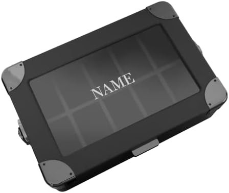 CASE ELEGANCE Quân đội 10 khe hộp đồng hồ hộp tổ chức trường hợp cho nam giới, top kính thực sự, Modular valet tray,
