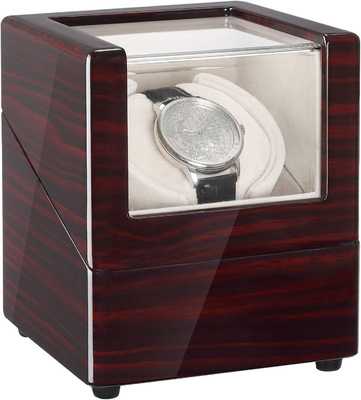 Chiyoda Watch Winder cho đồng hồ tự động đơn Hộp gỗ rắn với động cơ Mabuchi