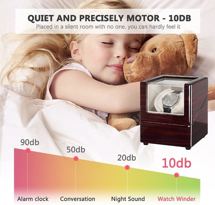Chiyoda Watch Winder cho đồng hồ tự động đơn Hộp gỗ rắn với động cơ Mabuchi