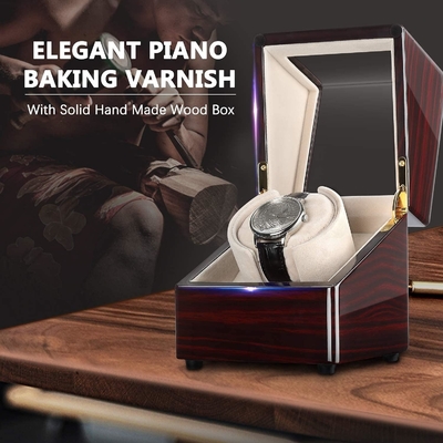 Chiyoda Watch Winder cho đồng hồ tự động đơn Hộp gỗ rắn với động cơ Mabuchi