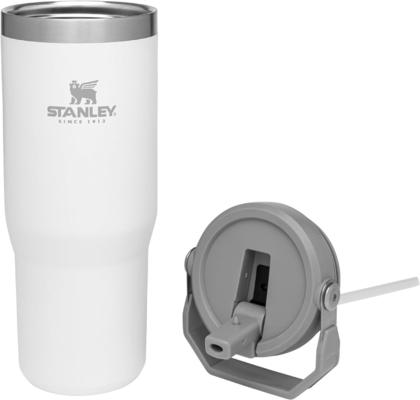 IceFlow thép không gỉ Tumbler với rơm, bình nước cách điện chân không cho nhà, văn phòng hoặc xe hơi, cốc tái sử dụng