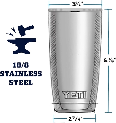 Rambler 20 oz Stainless Steel Vacuum Insulated Tumbler với nắp MagSlider