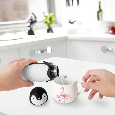 Chim cánh cụt thép không gỉ Máy hút bụi cách nhiệt Chuyến đi Mug trà chai chai nước chai cà phê