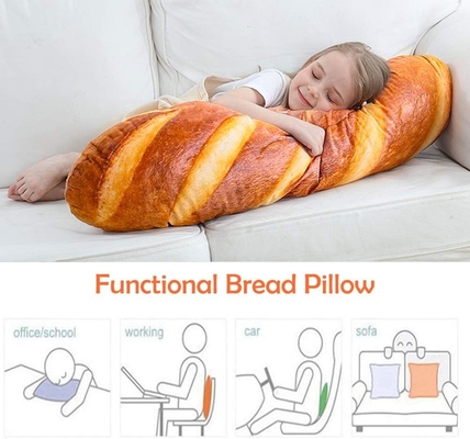 40 trong mô phỏng 3D bánh mì hình đệm mềm lưng Baguette Lưng đệm đồ ăn vui nhộn đồ chơi nhồi bông
