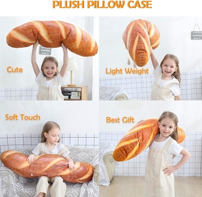 40 trong mô phỏng 3D bánh mì hình đệm mềm lưng Baguette Lưng đệm đồ ăn vui nhộn đồ chơi nhồi bông