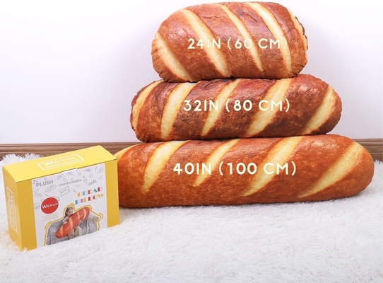 40 trong mô phỏng 3D bánh mì hình đệm mềm lưng Baguette Lưng đệm đồ ăn vui nhộn đồ chơi nhồi bông