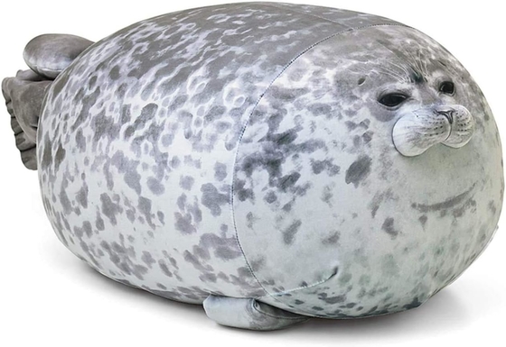 MerryXD Chubby Blob Seal Cushion, Cotton Plush Animal Toy Cute Ocean Medium