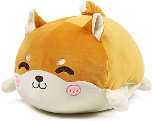 Shiba Inu Gối Plush Đồ thú nhồi đồ chơi Plush dễ thương ẩm ướt Anime Corgi Plushie Fluffy Kawaii Gối ôm mềm