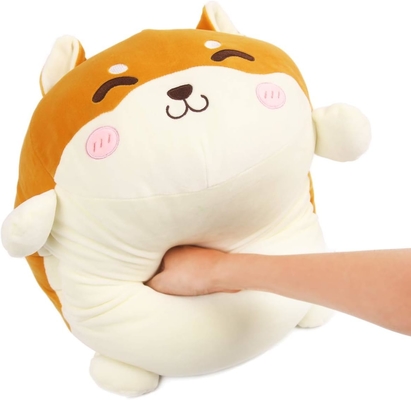 Shiba Inu Gối Plush Đồ thú nhồi đồ chơi Plush dễ thương ẩm ướt Anime Corgi Plushie Fluffy Kawaii Gối ôm mềm