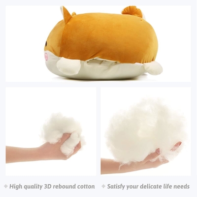 Shiba Inu Gối Plush Đồ thú nhồi đồ chơi Plush dễ thương ẩm ướt Anime Corgi Plushie Fluffy Kawaii Gối ôm mềm