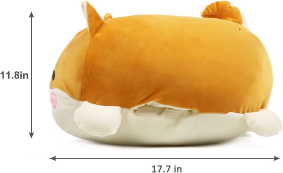 Shiba Inu Gối Plush Đồ thú nhồi đồ chơi Plush dễ thương ẩm ướt Anime Corgi Plushie Fluffy Kawaii Gối ôm mềm