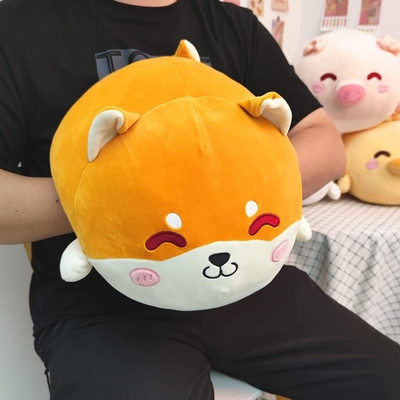 Shiba Inu Gối Plush Đồ thú nhồi đồ chơi Plush dễ thương ẩm ướt Anime Corgi Plushie Fluffy Kawaii Gối ôm mềm