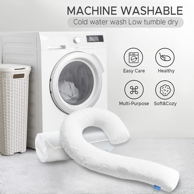 Gối cơ thể cho người lớn - gối giường dài mềm chèn để ngủ - bọt nhớ xé & nắp giặt có thể tháo ra