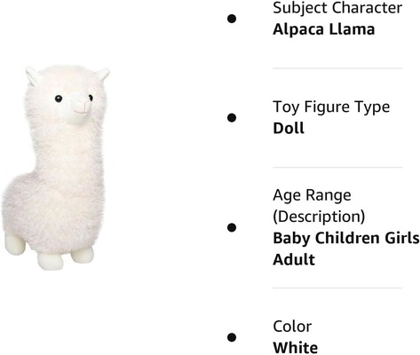 đồ chơi len alpaca, thú nhồi bông alpaca lớn 18 inch búp bê lông hoa ném gối, đệm mềm mềm Super Giáng sinh Valentine '