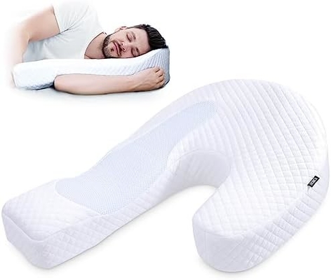 Gối cho người ngủ bên gối cơ thể cho người lớn gối bọt nhớ với U hình dạng hỗ trợ đường viền giảm đau với