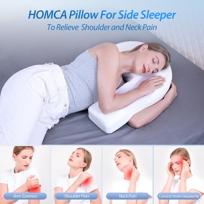 Gối cho người ngủ bên gối cơ thể cho người lớn gối bọt nhớ với U hình dạng hỗ trợ đường viền giảm đau với