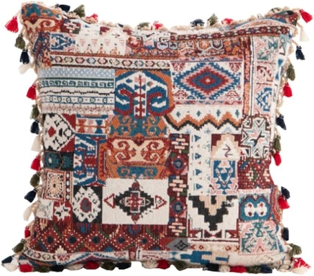 Mái gối Maroc Hair Ball Side Pillow Mỹ gốc Tassel Side Pillowcase Cushion Office Cushion Cover