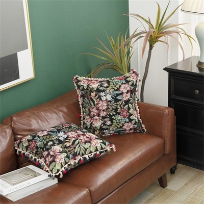 Mái gối Maroc Hair Ball Side Pillow Mỹ gốc Tassel Side Pillowcase Cushion Office Cushion Cover