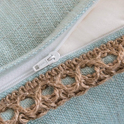Phantoscope Pack của 2 trang trại trang trí ném gối nắp, Mô hình vững chắc cho nhà Burlap Linen cắt tỉa phù hợp