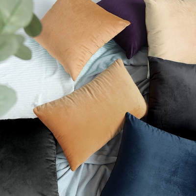 NTBAY 2 Pack Zippered Velvet King Cushioncase, siêu mềm và ấm cúng Luxury Fuzzy Flannel Cushioncase với Zipper, 20x36
