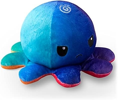 TeeTurtle - Con bạch tuộc có thể đảo ngược nguyên bản - Yêu + Ghét - Thú nhồi bông thần kinh dễ thương thể hiện khả năng của bạn