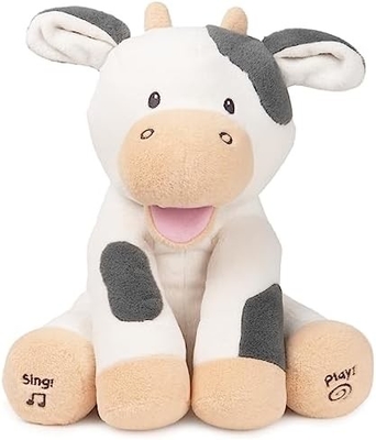 GUND Baby Animated Flappy The Elephant Plush, Singing Stuffed Animal Baby Toy dành cho trẻ từ 0 tuổi trở lên, màu xám, 12&quot;