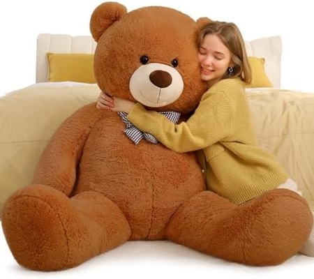 Misscindy Giant Teddy Bear thú nhồi bông cho bạn gái hoặc trẻ em 47 inch, (trắng)
