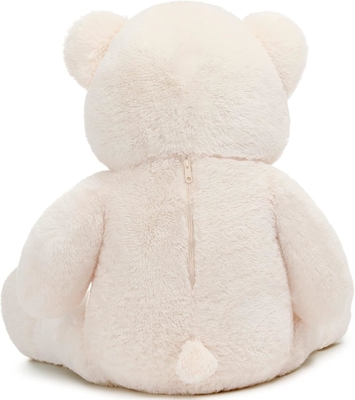 Misscindy Giant Teddy Bear thú nhồi bông cho bạn gái hoặc trẻ em 47 inch, (trắng)