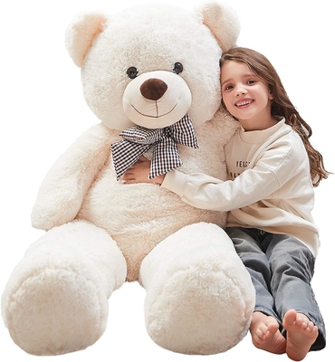 Misscindy Giant Teddy Bear thú nhồi bông cho bạn gái hoặc trẻ em 47 inch, (trắng)