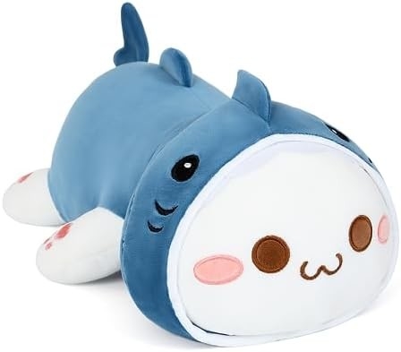 Onsoyours Cute Kitten Plush Toy 25.5 &quot;Cấp đầy động vật nuôi Kitty Soft Anime Cat Lớn đệm Plush cho trẻ em (trắng A, 25.5