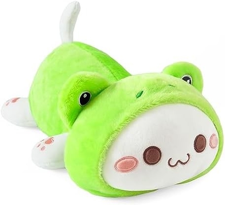 Onsoyours Cute Kitten Plush Toy 25.5 &quot;Cấp đầy động vật nuôi Kitty Soft Anime Cat Lớn đệm Plush cho trẻ em (trắng A, 25.5