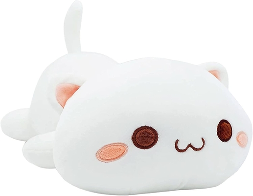 Onsoyours Cute Kitten Plush Toy 25.5 &quot;Cấp đầy động vật nuôi Kitty Soft Anime Cat Lớn đệm Plush cho trẻ em (trắng A, 25.5