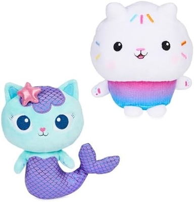 Gabby's Dollhouse, 7 inch Kitty Fairy Purr-ific Plush Toy, đồ chơi trẻ em từ 3 tuổi trở lên