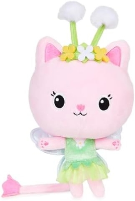 Gabby's Dollhouse, 7 inch Kitty Fairy Purr-ific Plush Toy, đồ chơi trẻ em từ 3 tuổi trở lên