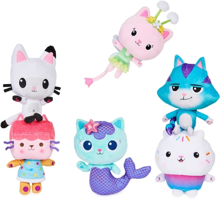 Gabby's Dollhouse, 7 inch Kitty Fairy Purr-ific Plush Toy, đồ chơi trẻ em từ 3 tuổi trở lên
