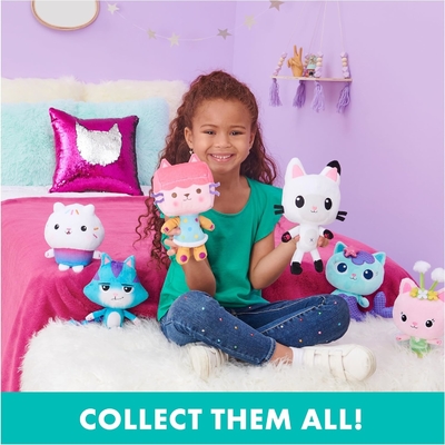 Gabby's Dollhouse, 7 inch Kitty Fairy Purr-ific Plush Toy, đồ chơi trẻ em từ 3 tuổi trở lên