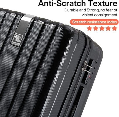 Bộ 2 miếng mang theo hành lý với bánh xe PC Hard Shell Valix nhẹ Nhận vé Tsa hành lý lớn Valix du lịch