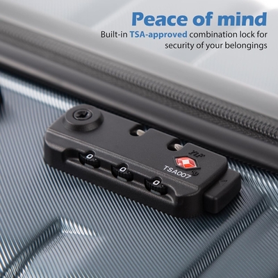 Chiếc túi xách PC ABS TSA 3 phần Set Lock Spinner Carry on (Teal blue)