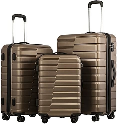 Chiếc túi xách PC ABS TSA 3 phần Set Lock Spinner Carry on (Teal blue)