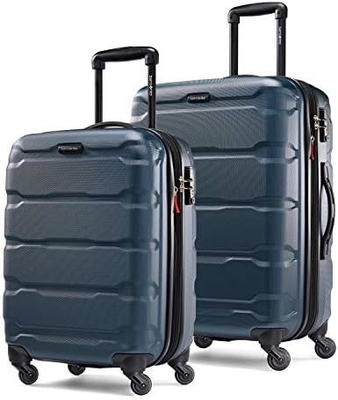 Omni PC Hardside mở rộng hành lý với bánh xe quay, mang theo 20 inch, màu xanh lá cây