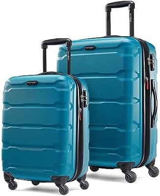 Omni PC Hardside mở rộng hành lý với bánh xe quay, mang theo 20 inch, màu xanh lá cây