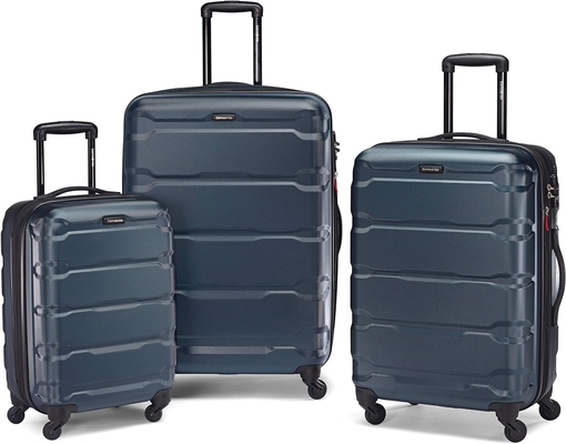 Omni PC Hardside mở rộng hành lý với bánh xe quay, mang theo 20 inch, màu xanh lá cây
