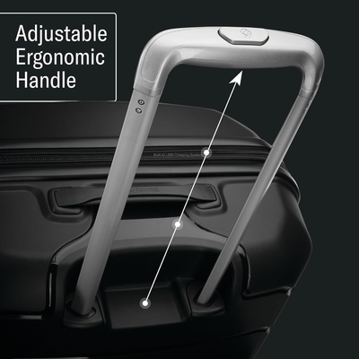 Hardside mở rộng với bánh xe xoắn kép, mang theo 21 inch, trắng